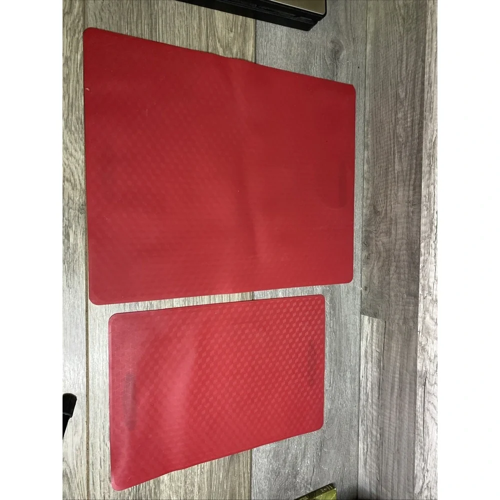 Technique Red Flexible Cutting Mats Set of 2 Non-Slip Kitchen Chopping Boards